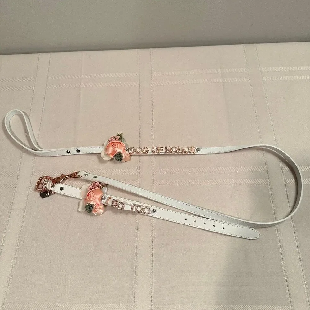 Dog, Animal Collar and Leash for Wedding